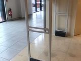 a picture of a room with a ladder and a window
