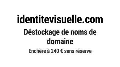 Nom de domaine identitevisuelle.