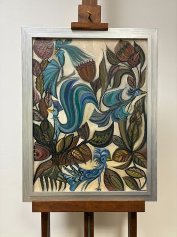 Michèle GRANET CASTETS (1934-2025) « Volatiles et végétaux ». Hui