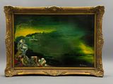 une image d'un tableau représentant un homme et une femme dans un paysage