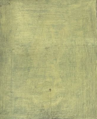 ECOLE MODERNE (XXe), « Monochrome », Huile sur toile. Usures et manque