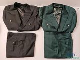 three pieces of clothing that are on a table