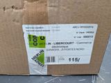 a box with a label on it sitting on a table