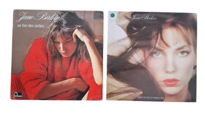 two lp ' s of the same album covers, one with a woman ' s face and one with her hand on her head