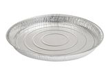 aluminum foil pans with lids on a white background