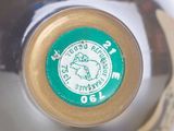 a close up of a bottle of wine with a label on it