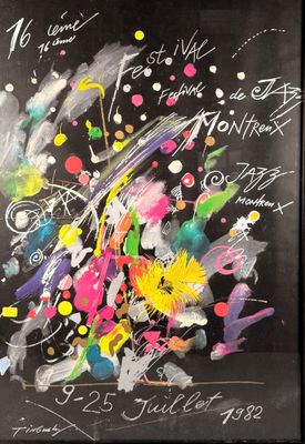 une image représentant un tableau recouvert d'une abondance de peinture colorée