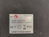 a close up of the label on the back of a machine