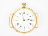 horloge avec des chiffres romains sur fond blanc
