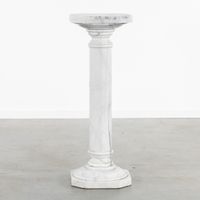Console ou socle, sculpté dans du marbre Arabescato, Italie,… (photo 5)