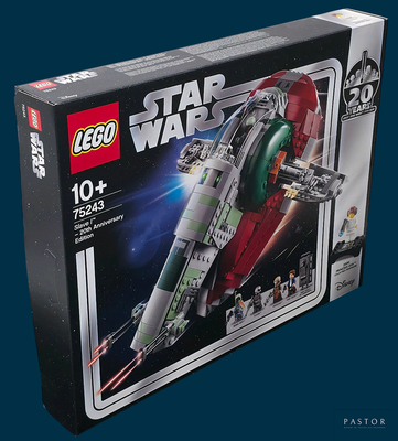 une boîte contenant un ensemble Lego Star Wars
