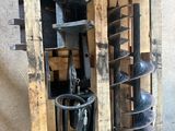 a wooden pallet with a bunch of tools on it