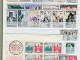 an image of a collection of stamps with a picture of people on them