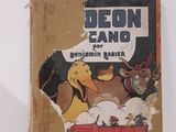un vieux livre pour enfants sur lequel figure l'image d'un chien et d'un canard