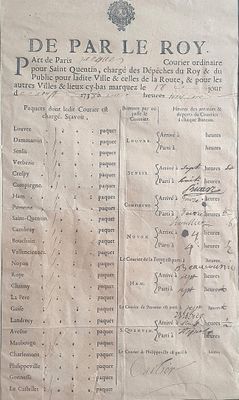 un vieux document sur lequel il y a beaucoup d'écriture