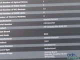 a lot of information on the display of the computer