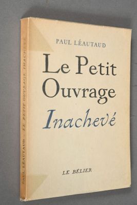 the cover of the book le petit ouvrage enachee