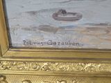 a picture of a painting on the wall of a room