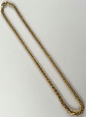 Collier en or 750 millièmes, à maille palmier. - Photo 1