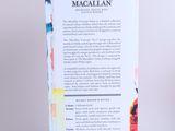the back of a bottle of macallan with a label on it