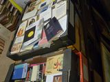 a stack of books sitting on top of each other