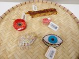 a lot of hair accessories that are on the table