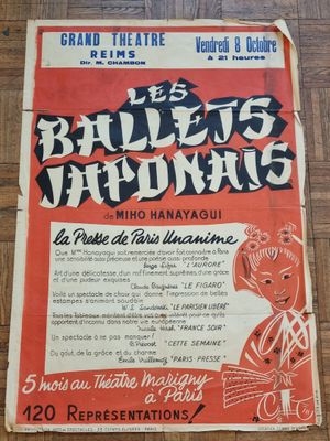 [AFFICHE PUBLICITAIRE] Grand Théâtre de REIMS, "Les ballets …