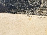 an old book with a picture of a man and a woman on it