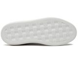 vans classic slip on checkerboard shoes in white