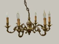 Lustre en laiton massif - 6 branches - H 80 cm D 70 cm (photo 2)