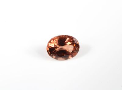 un diamant marron sur fond blanc