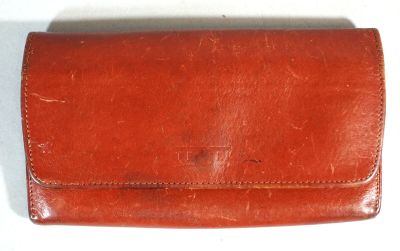 TEXIER Portefeuille en cuir marron