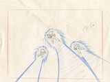 un dessin représentant un groupe d'oiseaux sur une feuille de papier