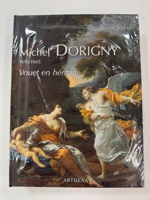 the cover of a book with an image of a woman and a man in a landscape