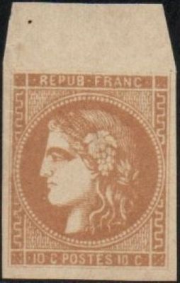 a stamp with an image of a woman on it