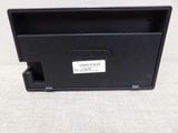 a close up of a black box with a label on it