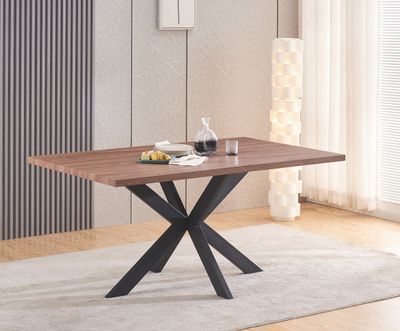 Table de salle à manger La Haye - Neuf - Plateau Noyer - Pie…