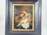 an image of a painting of a woman holding a baby