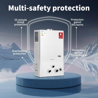 une image représentant un chauffe-eau, accompagnée de la mention « protection multi-sécurité »