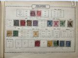 an old book with a bunch of different stamps on it