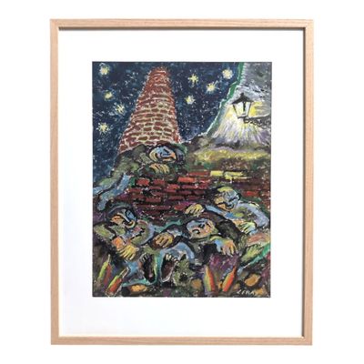 Henri LERAY (1905-1987) Le mur chaud