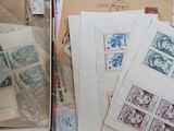 many different types of stamps on the table
