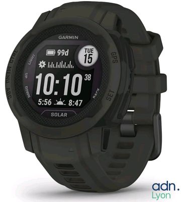 the garmin gps watch is displayed on a white background