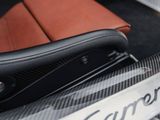 a close up of a seat in a car