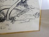 une photo représentant un dessin d'un homme allongé par terre