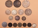 an image of a group of coins sitting on top of a table