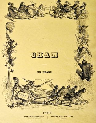 Cham (1819-1879) - Couverture avant le titre pour un album d…