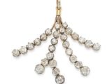 un pendentif ancien orné d'un bouquet de diamants