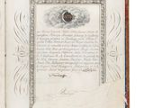 an open book with a picture of a man in a crown on it