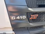 a close up of a truck with a number on it